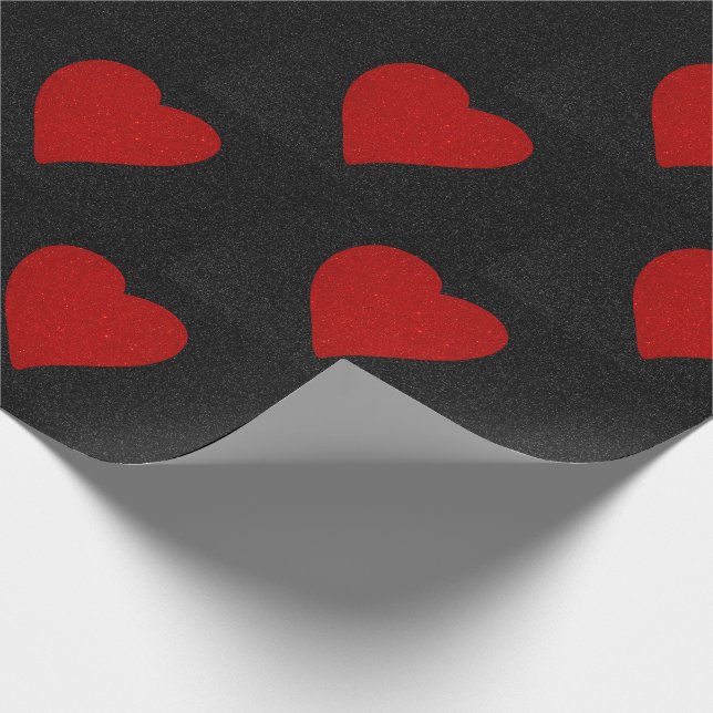 El papel de relleno de Valentine, Purpurina rojo d (Esquina)