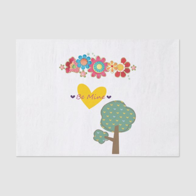 El papel de tejidos el día de San Valentín sea mío (Anverso)