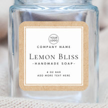 El papel Kraft parece una etiqueta de producto bla