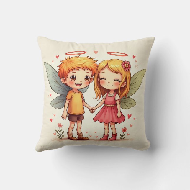 El par de almohadas de hadas de amor (Reverso)