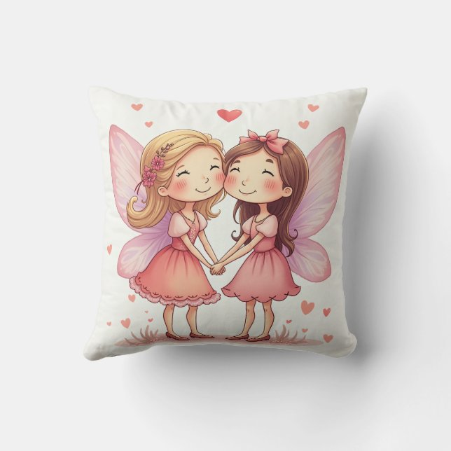 El par de almohadas de hadas de amor (Reverso)