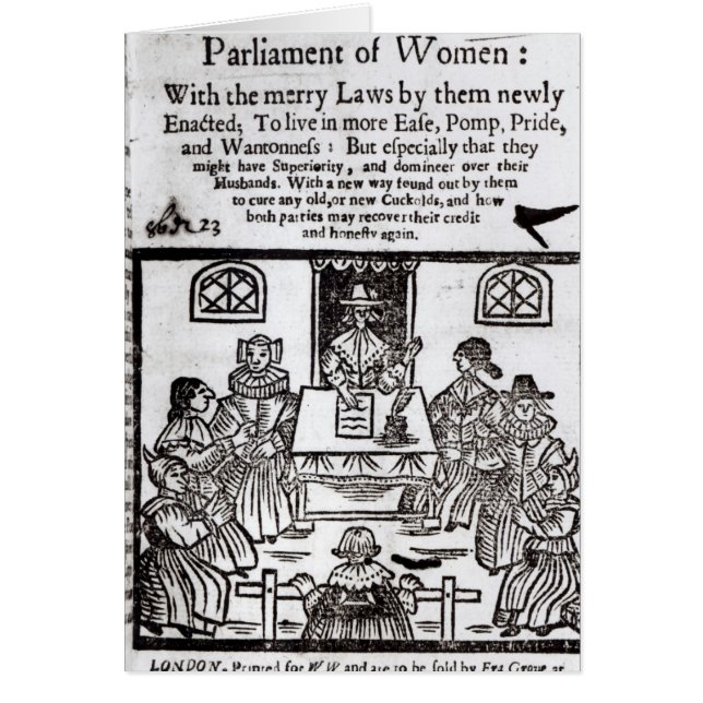 El parlamento de mujeres, 1656 (Frente)