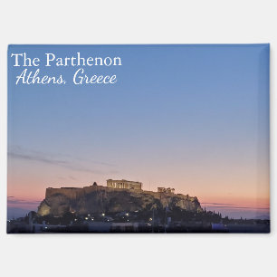 El Partenón Grecia al Atardecer Imán de Recuerdo