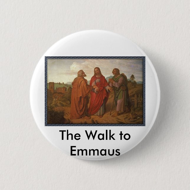 El paseo al botón del Pin de Emmaus (Anverso)