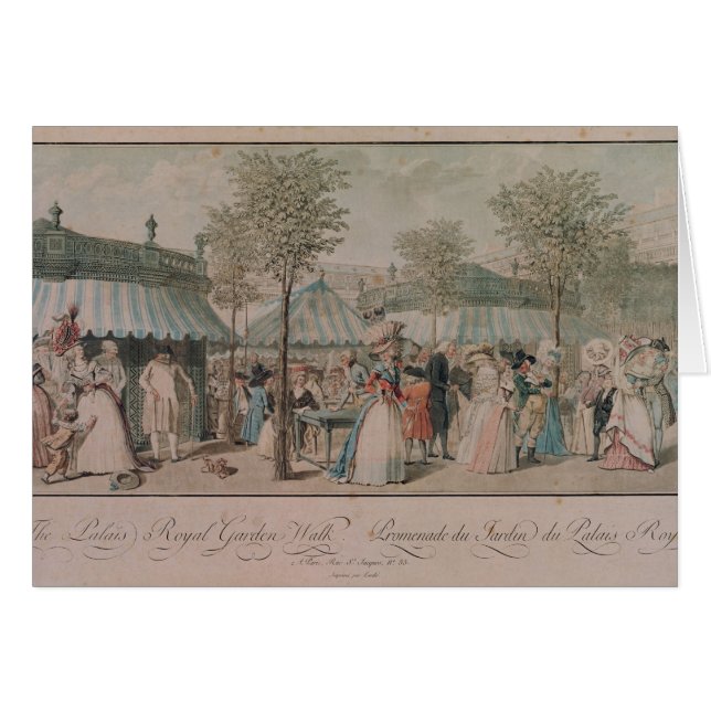 El paseo del jardín del Palais Royal, 1787 (Anverso (Horizontal))