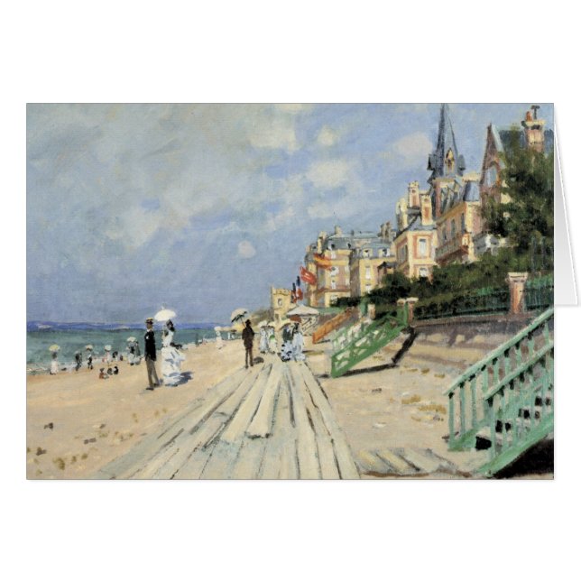 El paseo marítimo de Trouville por Claude Monet (Anverso (Horizontal))