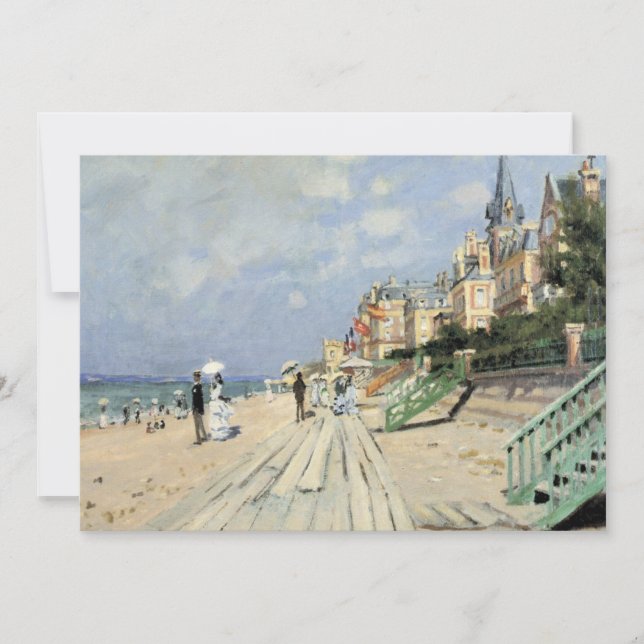 El paseo marítimo en Trouville de Claude Monet (Anverso)