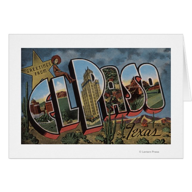 El Paso, Texas - Grandes Escenas de letras (Anverso (Horizontal))