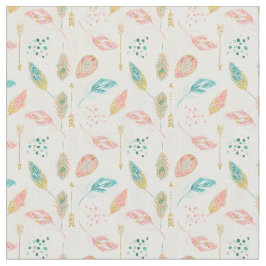 El pastel empluma la tela elegante tribal de las