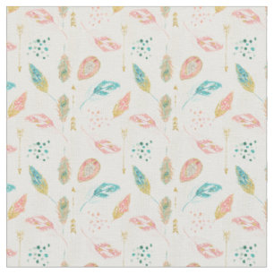 El pastel empluma la tela elegante tribal de las