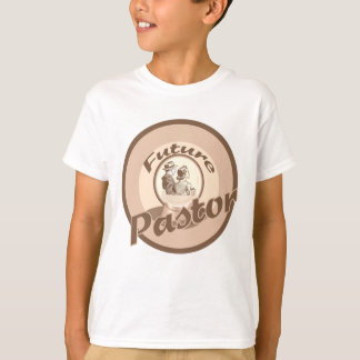 El pastor futuro embroma la camiseta del empleo