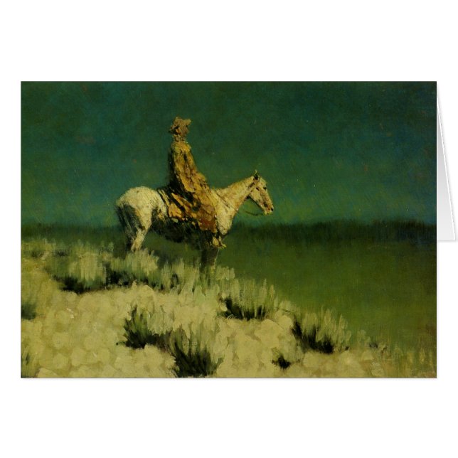 El pastor nocturno de Frederic Remington (alrededo (Anverso (Horizontal))