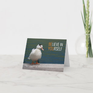 El pato blanco cree en ti mismo