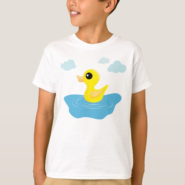 El pato de goma embroma la camisa (Anverso)