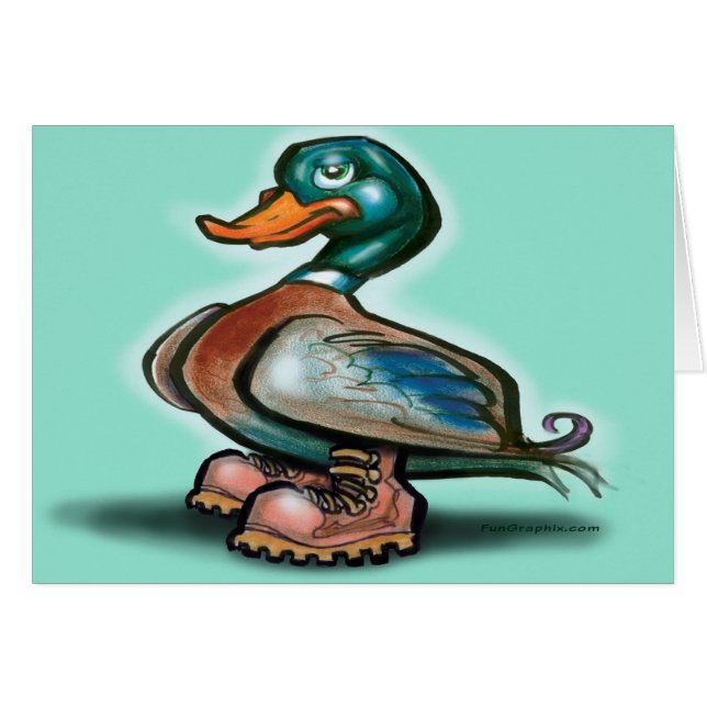 El pato en los botes de trabajo (Anverso (Horizontal))