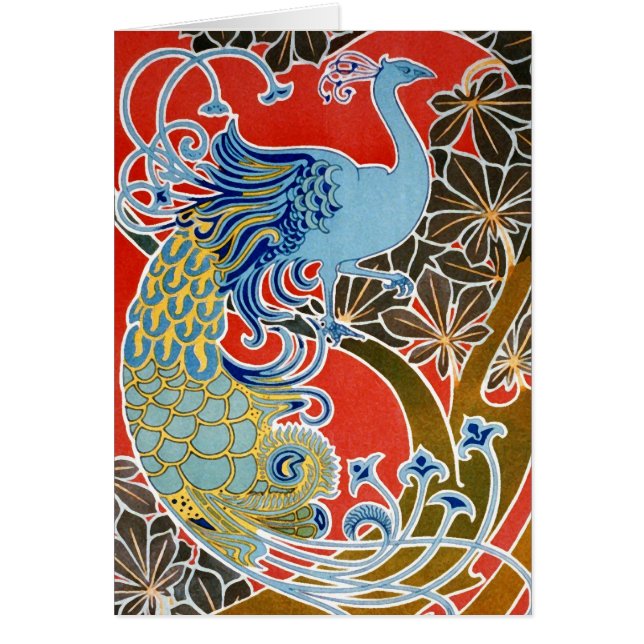 El pavo real azul (Frente)