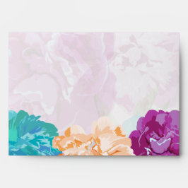 El pavo real coloreado florece la boda