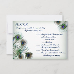 el pavo real de la tarjeta de contestación de 3,5