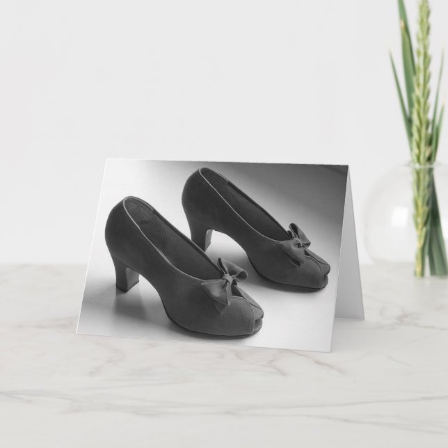 el peep toe de los años 40 se inclina la tarjeta (Anverso)