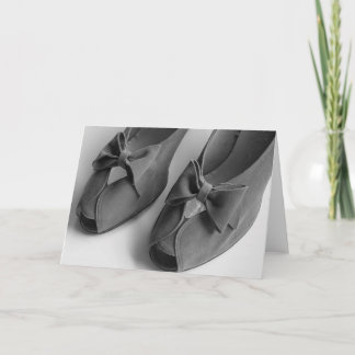 el peep toe de los años 40 se inclina la tarjeta