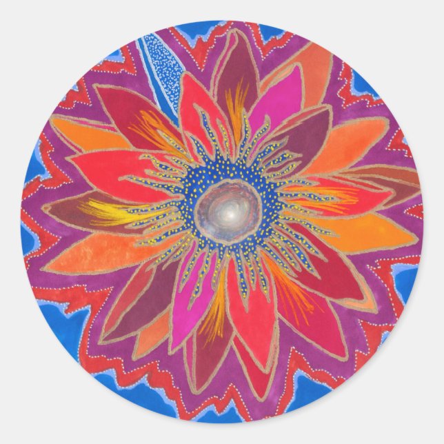 El Pegatina Blazing Lotus (Anverso)