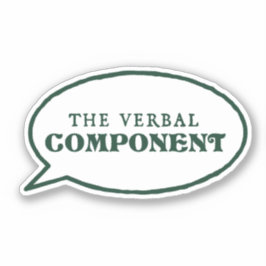 El Pegatina de componentes verbales