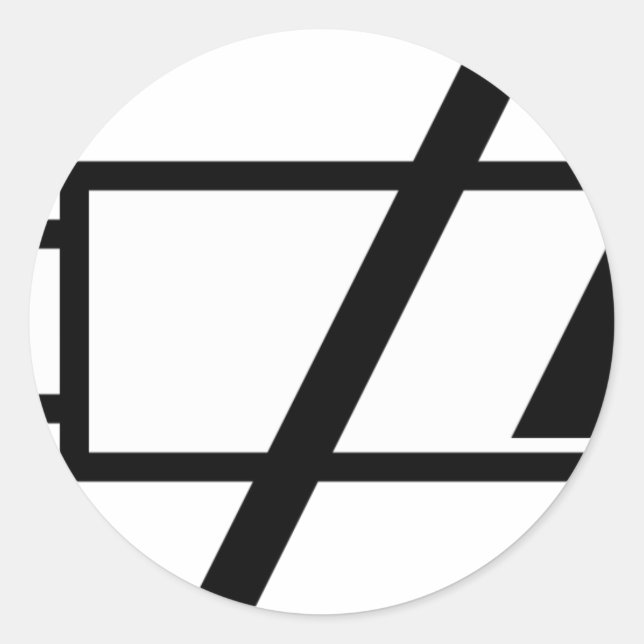 El Pegatina de las baterías muertas (Anverso)