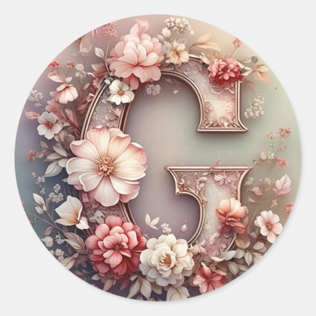 El Pegatina de sobre de la letra G (Anverso)