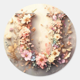 El Pegatina de sobres de la letra U