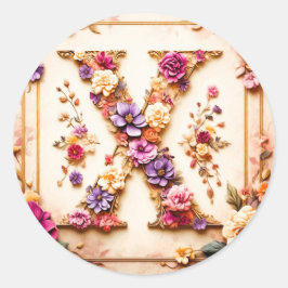 El Pegatina de sobres de la letra X