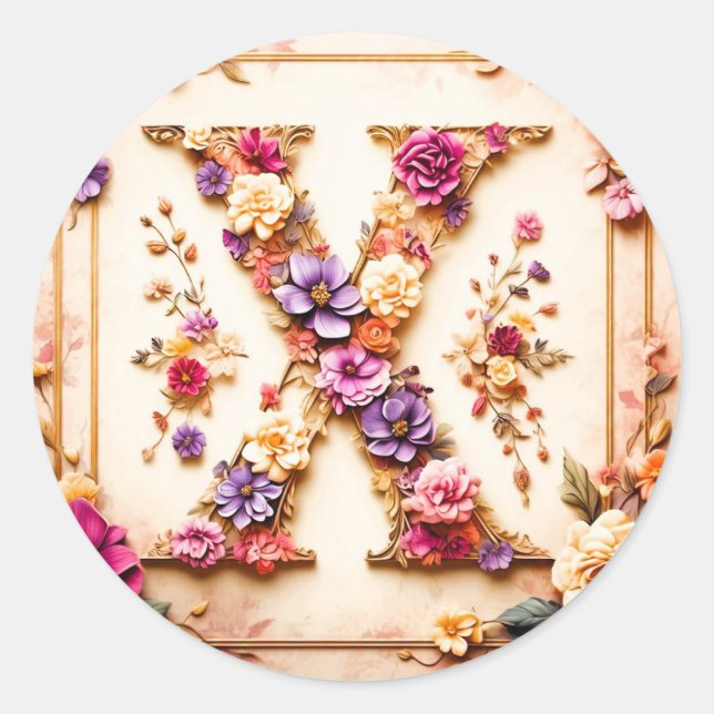 El Pegatina de sobres de la letra X (Anverso)