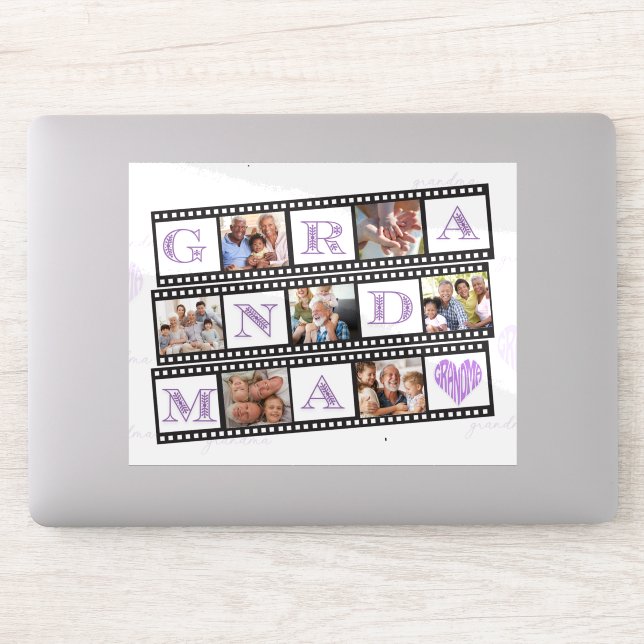 ¡El Pegatina de vinilo personalizado de la abuela  (Ordenador)