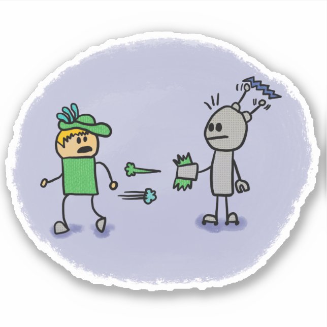 El Pegatina del Duel Comic Book Style (Anverso)