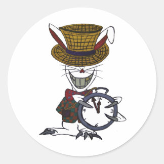 El Pegatina del logotipo del Conejo Blanco