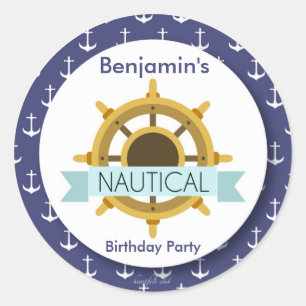 El pegatina del timón