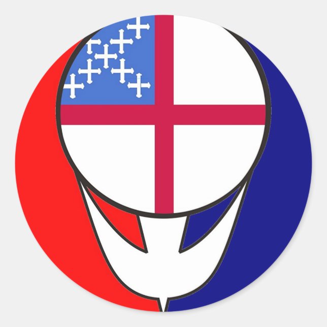 El pegatina episcopal agradecido (Anverso)