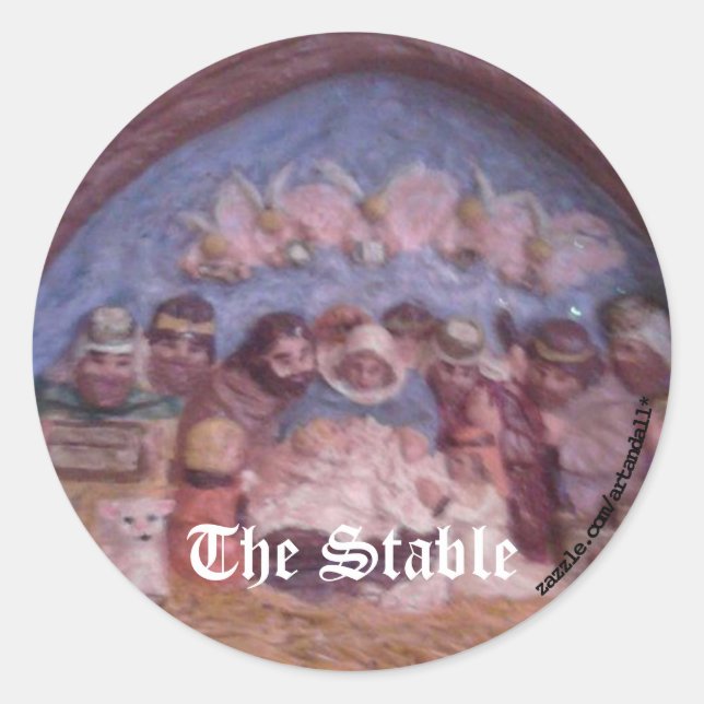 EL PEGATINA ESTABLE DE LOS NAVIDADES (Anverso)