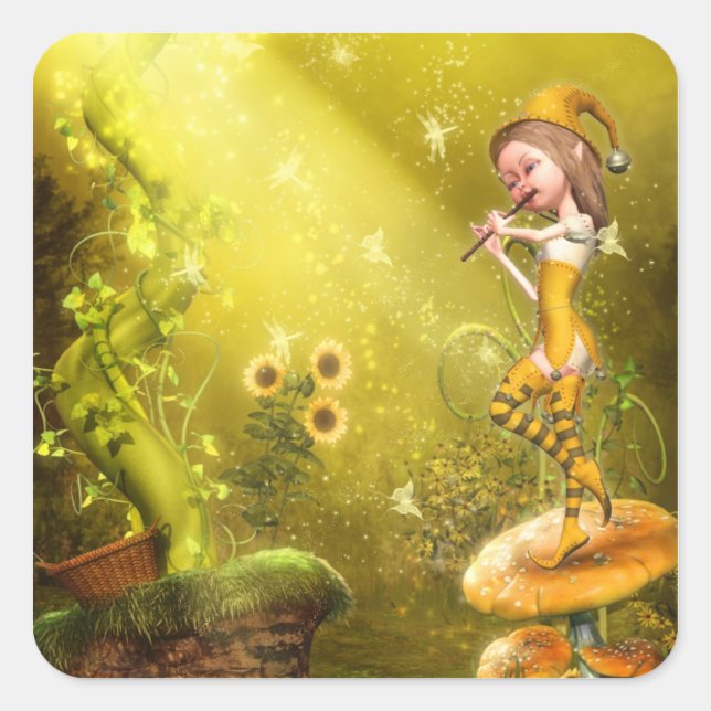 El Pegatina flautista (Anverso)