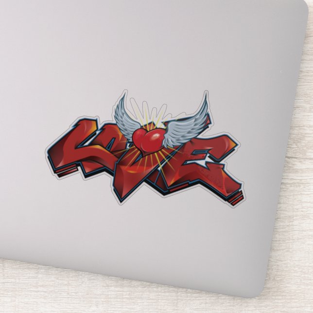 El Pegatina Graffiti Love Vinyl tiene un ambiente  (Detalle)