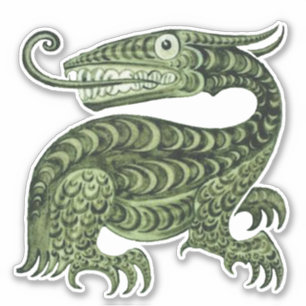 El Pegatina Jabberwock Vinyl de William De Morgan