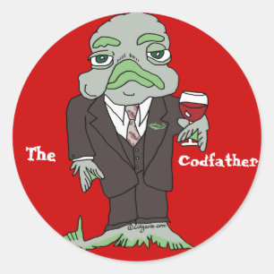 El Pegatina Personalizado Codfather
