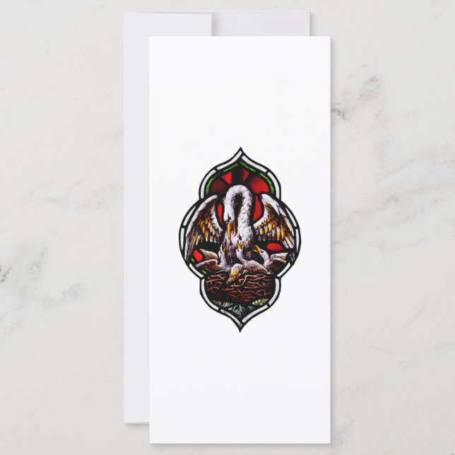 El pelícano como símbolo cristiano (Anverso)