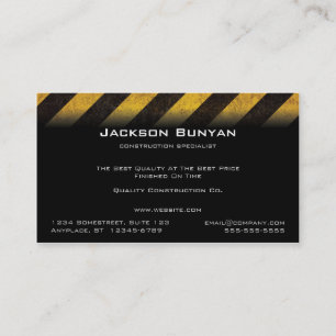 El peligro raya tarjetas de visita