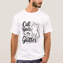 El Pelo de Gato es Mi Brillo – Camiseta Divertida