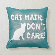 ¡El pelo del gato, no cuida! Almohada