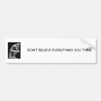 El pensador de la pegatina para el parachoques de