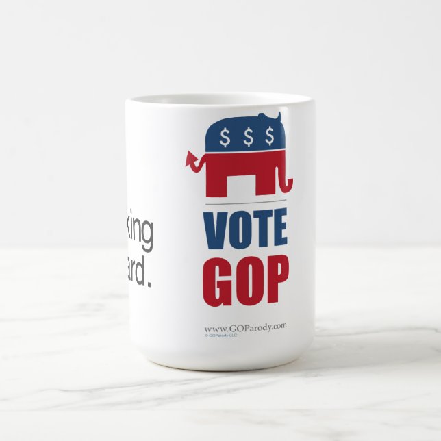 El pensamiento es taza dura del GOP del voto (Centro)