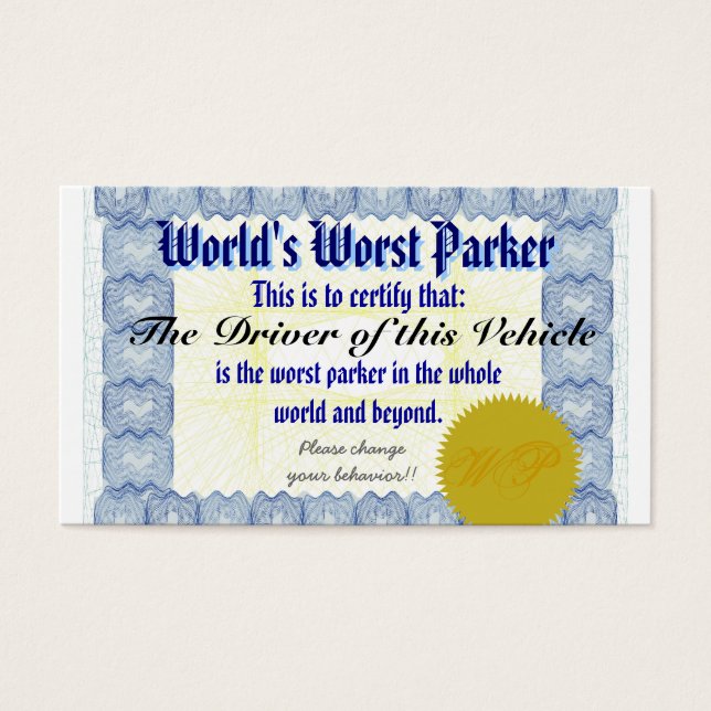 El peor Parker del mundo (Frente)