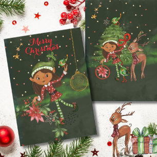 El pequeño duende te envía un deseo de Navidad par