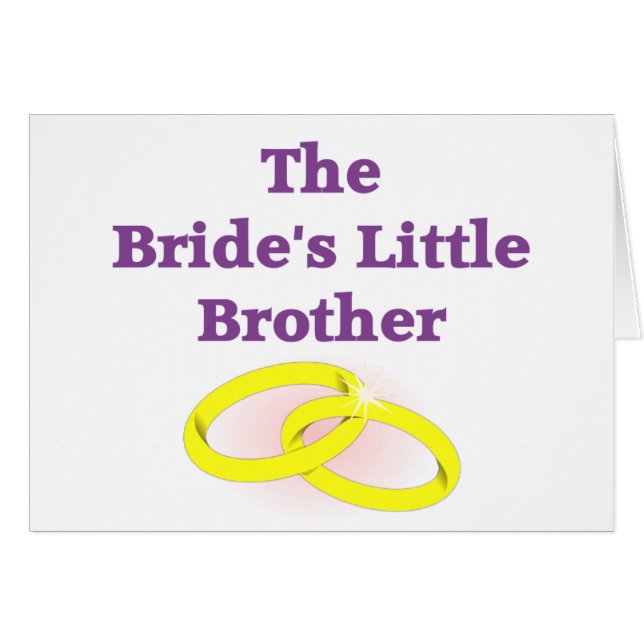 El pequeño hermano de la novia (Anverso (Horizontal))
